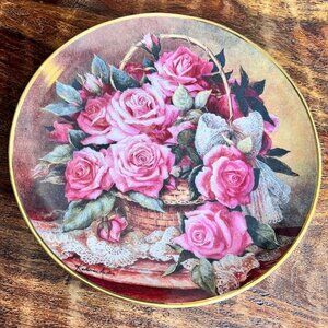 Grace De Monaco Rose Plate Franklin Mint